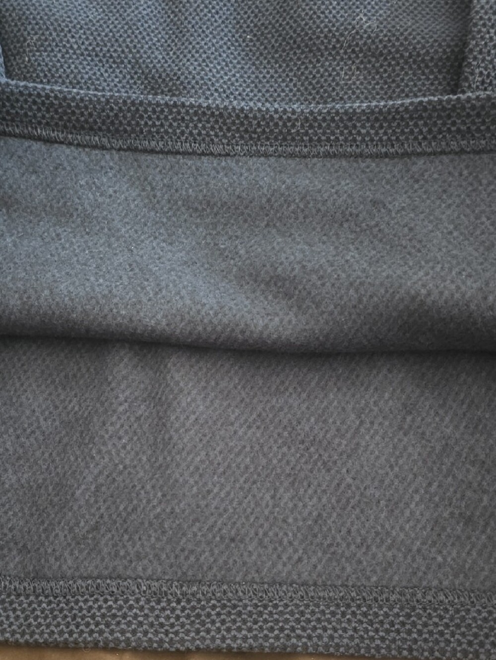 Men's Blue Mountain Navy Knit Long-Sleeve Polo Shirt Sz Med NWT - Picture 3 of 4